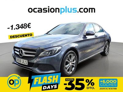 Usado Mercedes C220 170 CV (125 kW) 2016 Gris Berlina