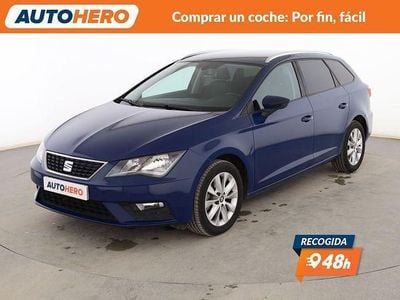 Usado Seat Leon Style 115 CV (84 kW) 2017 Azul Familiar