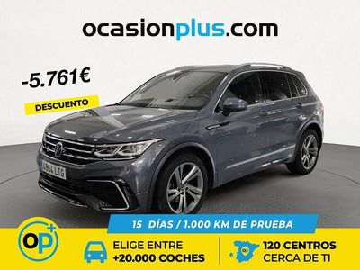 Usado VW Tiguan R-line 150 CV (110 kW) 2021 Gris / plata SUV