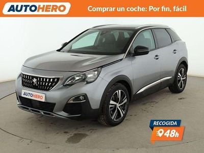 Usado Peugeot 3008 Allure 130 CV (95 kW) 2019 Gris SUV