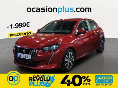 Usado Peugeot 208 Active 100 CV (73 kW) 2020 Rojo Utilitario