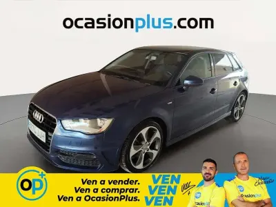Usado Audi A3 Sportback S-Line 110 CV (80 kW) 2015 Azul Utilitario