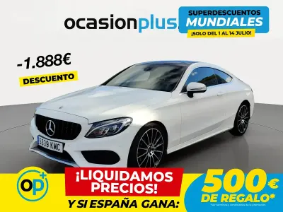 Usado Mercedes C220 170 CV (125 kW) 2018 Blanco Coupe