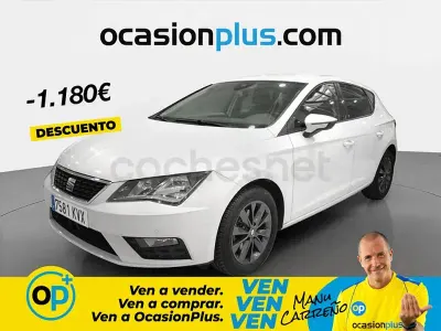 Usado Seat Leon Style 115 CV (84 kW) 2019 Blanco Berlina