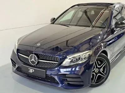 Usado Mercedes C200 160 CV (117 kW) 2019 Azul Familiar