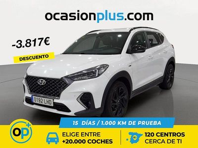 Usado Hyundai Tucson N Line 136 CV (100 kW) 2020 Blanco SUV