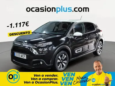 Usado Citroën C3 PureTech 110 CV (80 kW) 2022 Negro Utilitario