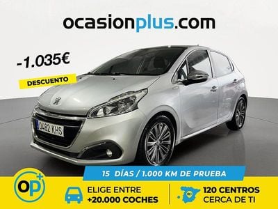 Usado Peugeot 208 Style 100 CV (73 kW) 2018 Gris Utilitario