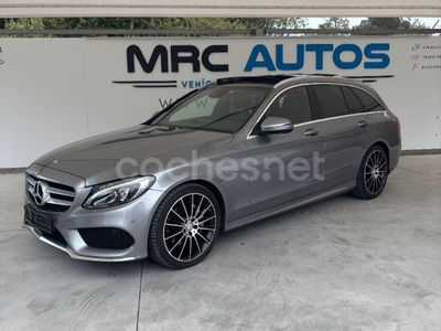 Usado Mercedes C220 AMG line 170 CV (125 kW) 2016 Gris / plata Familiar