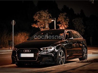 Usado Audi A3 190 CV (139 kW) 2019 Negro Berlina