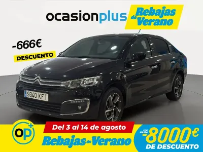 Usado Citroën C-Elysee I PureTech 82 CV (60 kW) 2017 Negro Berlina