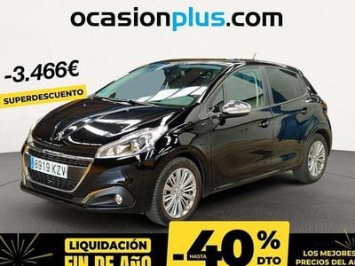 Negro Usado 2019 Peugeot 208 Signature Sky Utilitario | 11.734 € (Precio justo)