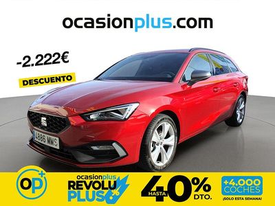 Usado Seat Leon FR 150 CV (110 kW) 2024 Rojo Familiar