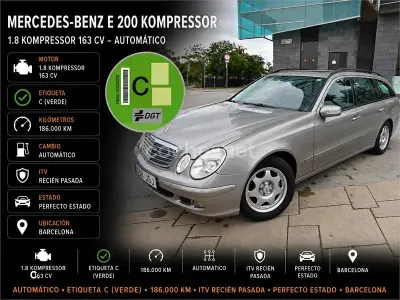 Usado Mercedes E200 Elegance 163 CV (119 kW) 2006 Gris / plata Familiar