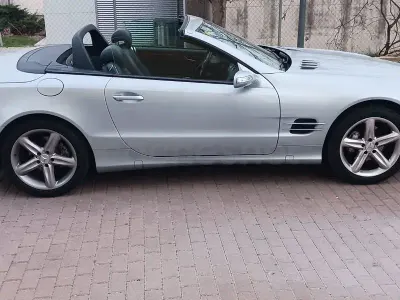 Usado Mercedes SL350 245 CV (180 kW) 2004 Gris / plata Descapotable