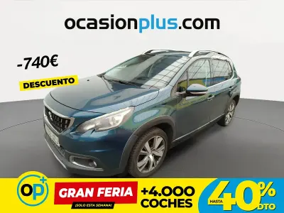 Usado Peugeot 2008 Allure 100 CV (73 kW) 2017 Azul SUV