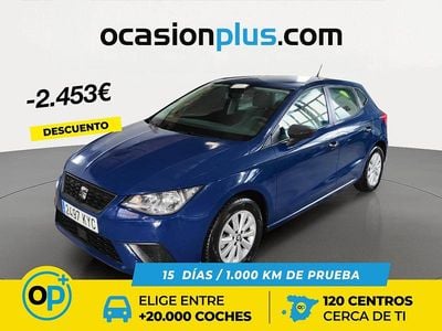 Usado Seat Ibiza Reference 95 CV (69 kW) 2019 Azul Utilitario