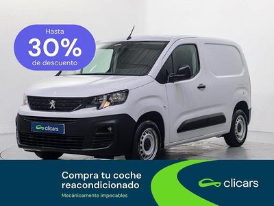 Usado Peugeot Partner S 100 CV (73 kW) 2022 Negro Monovolumen