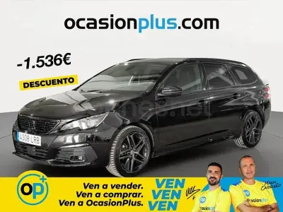 Usado Peugeot 308 SW GT 130 CV (95 kW) 2021 Negro Familiar