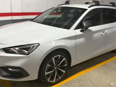 Usado Seat Leon ST FR 130 CV (95 kW) 2021 Blanco Familiar