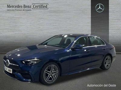 Usado Mercedes C220 AMG line 203 CV (149 kW) 2024 Azul Berlina