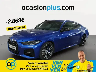 Usado BMW 420 190 CV (139 kW) 2021 Azul Coupe