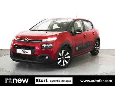 Usado Citroën C3 Feel 68 CV (50 kW) 2017 Rojo Berlina