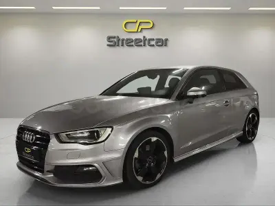 Usado Audi A3 S-Line 184 CV (135 kW) 2015 Gris / plata Berlina
