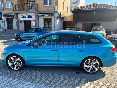 Azul Usado 2015 Seat Leon FR Familiar | 10.950 € (Precio justo)