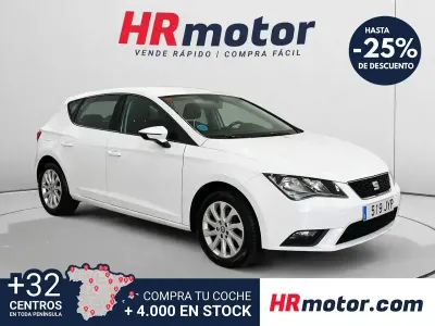 Usado Seat Leon Style 110 CV (80 kW) 2017 Blanco Berlina