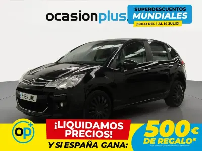 Usado Citroën C3 Live 99 CV (72 kW) 2016 Negro Utilitario