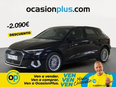 Usado Audi A3 Advanced Plus 110 CV (80 kW) 2021 Negro Berlina