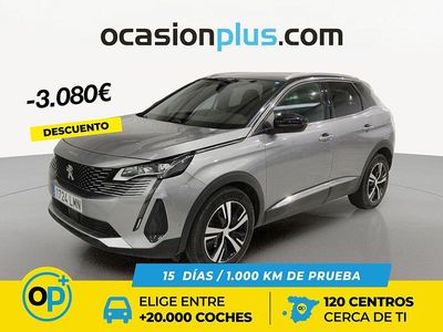 Usado Peugeot 3008 GT 130 CV (95 kW) 2021 Gris Pickup/Camioneta