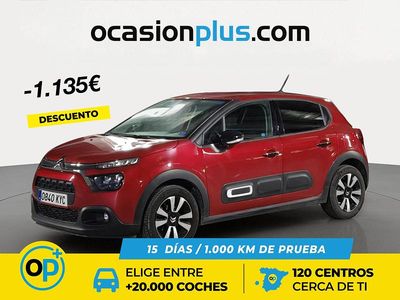 Rojo Usado 2019 Citroën C3 Feel Berlina | 8990 € (Precio justo)