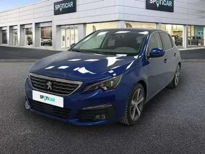 Usado Peugeot 308 Allure 131 CV (96 kW) 2018 Azul Utilitario