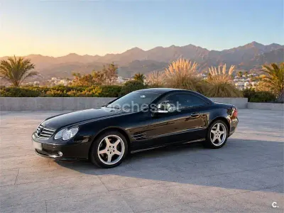 Usado Mercedes SL500 306 CV (225 kW) 2002 Negro Descapotable