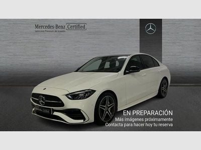 Usado Mercedes C220 AMG line 200 CV (147 kW) 2022 Blanco Berlina