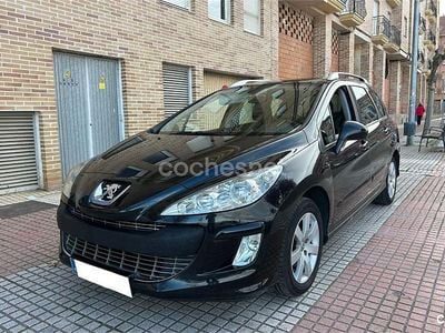 Usado Peugeot 308 SW 110 CV (80 kW) 2010 Negro Familiar