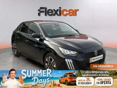 Usado Peugeot 208 Allure 100 CV (73 kW) 2025 Negro Utilitario