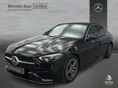 Usado Mercedes C220 AMG line 200 CV (147 kW) 2023 Negro Berlina
