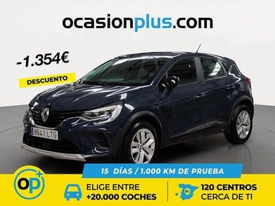 Usado Renault Captur Intens 100 CV (73 kW) 2021 Azul SUV