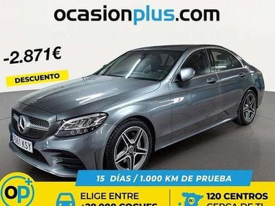 Usado Mercedes C200 AMG 184 CV (135 kW) 2019 Gris Berlina