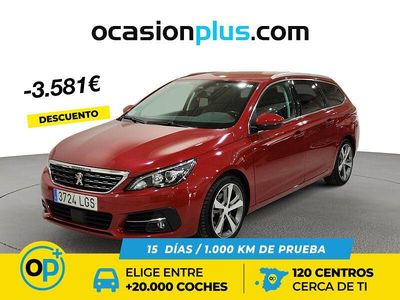 Rojo Usado 2020 Peugeot 308 Allure Familiar | 12.450 € (Precio justo)