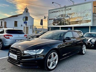 Usado Audi A6 S-Line 177 CV (130 kW) 2014 Negro Familiar