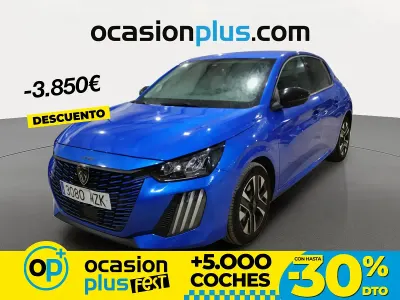 Usado Peugeot 208 Allure 100 CV (73 kW) 2025 Azul Utilitario