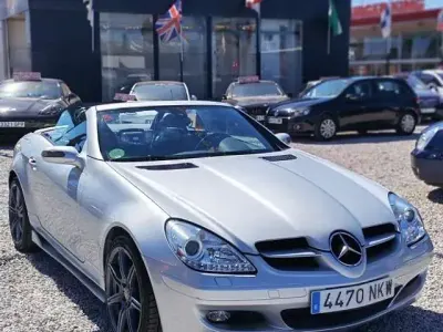 Usado Mercedes SLK200 163 CV (119 kW) 2004 Gris Descapotable