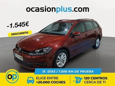 Rojo Usado 2019 VW Golf VII Business Familiar | 13.590 € (Precio justo)