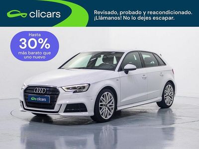 Käytetty Audi A3 S-Line 150 HP (110 kW) 2018 Valkoinen Sedan