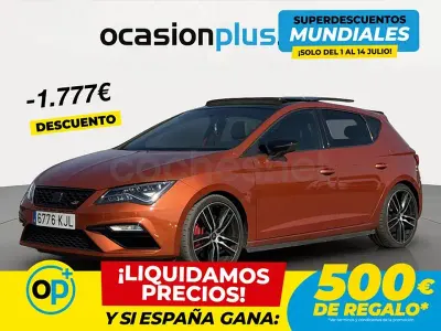 Usado Seat Leon CUPRA 300 CV (220 kW) 2018 Naranja Berlina