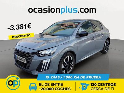 Usado Peugeot 208 Allure 100 CV (73 kW) 2025 Gris Utilitario